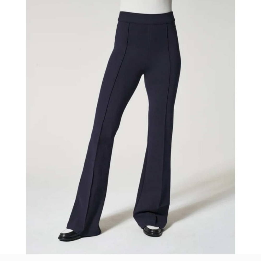 Spanx Womens Pants The Perfect Ponte Flare High Rise Black Size Medium Stretch